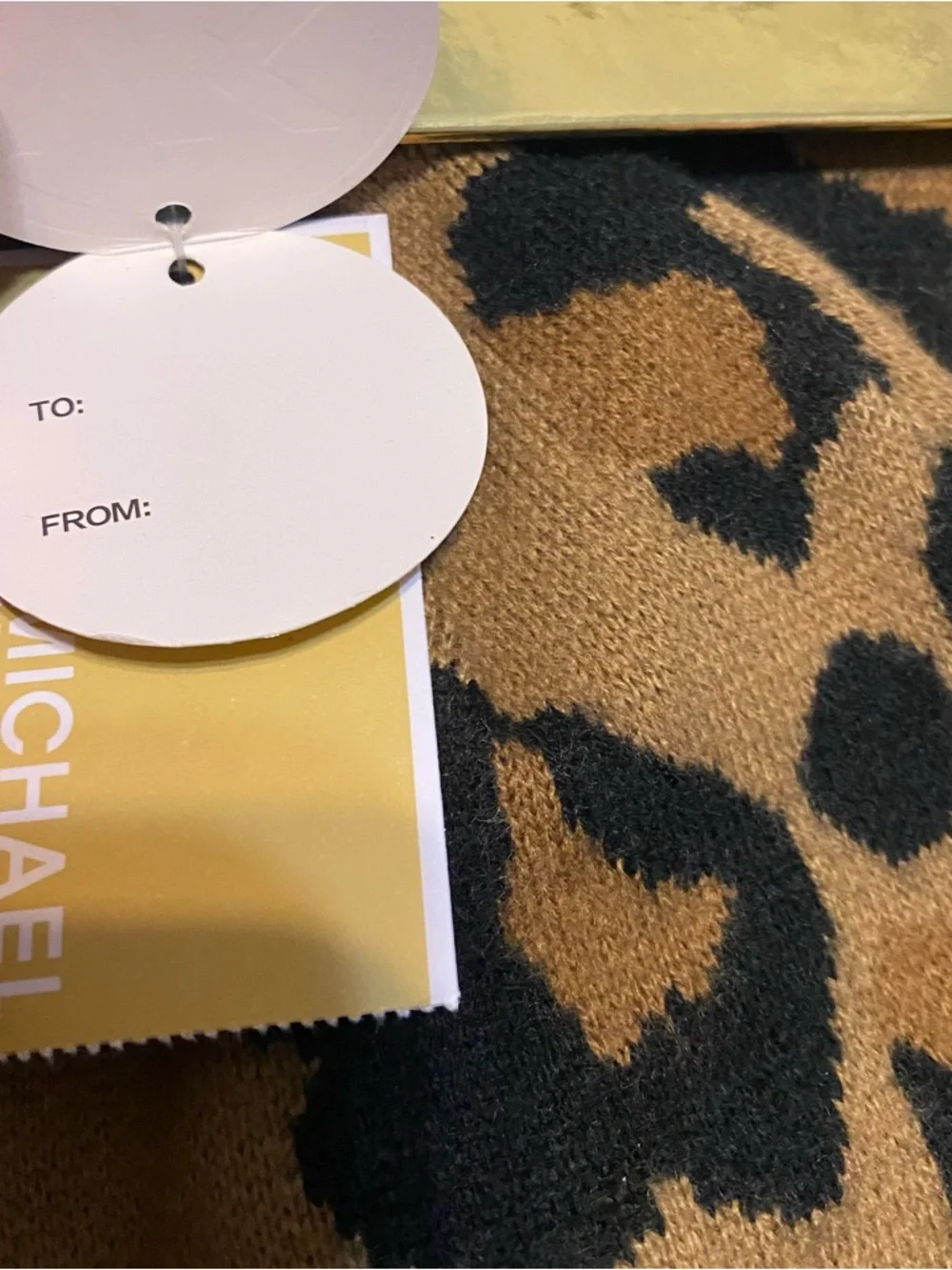 New {Michael Kors} Leopard Print Scarf & Hat Set